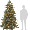 Triumph Tree kunstkerstboom Wyoming blauw met 384 lampjes warm wit D 145 H 215 cm