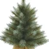 Triumph Tree kunstkerstboom Wyoming blauw op jute voet D 69 H 90 cm