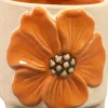 TS bloempot Aisha oranje D 8 H 8 cm