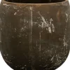 TS bloempot Amber zwart / bruin D 20 H 19 cm