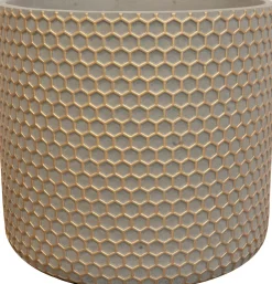 TS bloempot Bernt goud D 14 H 13 cm