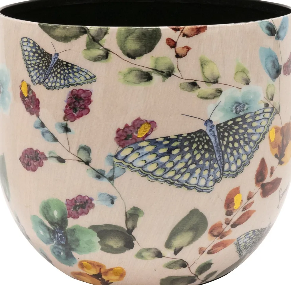 TS bloempot Butterfly roze D 15 H 12 cm