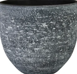TS bloempot Cas antraciet D 17 H 15 cm