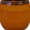 TS bloempot Charlotte oranje D 16 H 13 cm