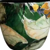 TS bloempot Designed by Lammie bee groen D 17 H 15 cm