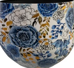 TS bloempot Designed by Lammie dutch blauw D 33 H 28 cm