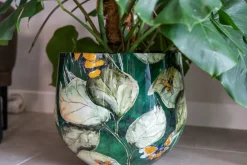 TS bloempot Designed by Lammie bee groen D 28 H 25 cm