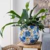 TS bloempot Designed by Lammie dutch blauw D 28 H 25 cm