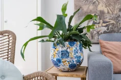 TS bloempot Designed by Lammie dutch blauw D 28 H 25 cm