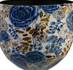 TS bloempot Designed by Lammie dutch blauw D 28 H 25 cm
