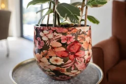 TS bloempot Designed by Lammie penny roze D 33 H 28 cm