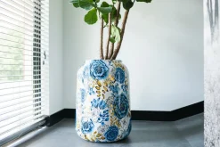 TS bloempot Designed by Lammie dutch blauw D 46 H 62 cm