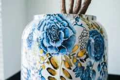 TS bloempot Designed by Lammie dutch blauw D 46 H 62 cm