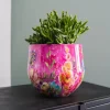 TS bloempot Designed by Lammie fiesta roze D 33 H 28 cm