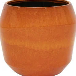 TS bloempot Eddy oranje D 50 H 45 cm