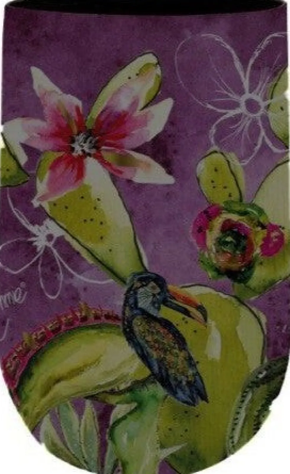 TS bloempot Exotic paars D 15 H 23 cm