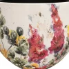 TS bloempot Floral wit D 28 H 25 cm