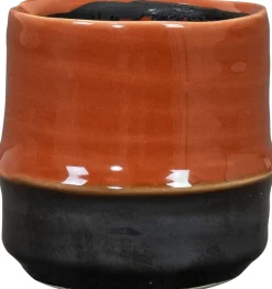 TS bloempot Marlijn bruin / zwart D 8 H 7 cm