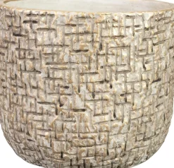 TS bloempot Maxim beige D 18 H 15 cm