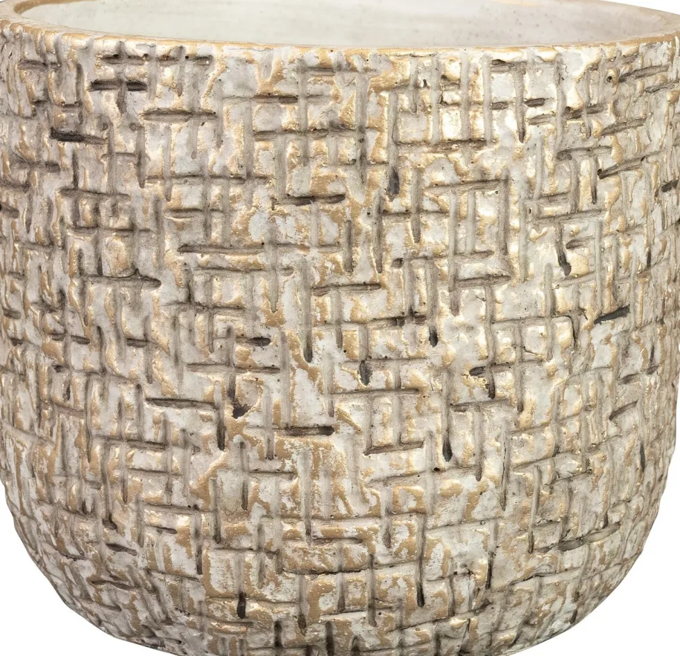 TS bloempot Maxim beige D 18 H 15 cm