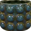 TS bloempot Musa blauw / groen D 18 H 13 cm
