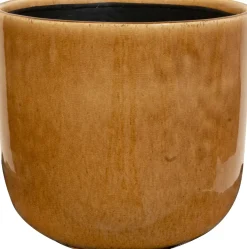 TS bloempot Nine bruin D 19 H 17 cm