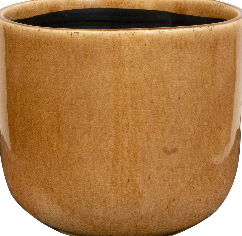 TS bloempot Nine bruin D 14 H 12 cm