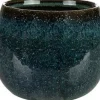 TS bloempot Odile groen / blauw D 12 H 9 cm