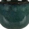 TS bloempot Odile groen / blauw D 24 H 19 cm