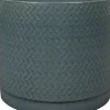 TS bloempot op voet Stien blauw D 18 H 17 cm