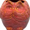 TS bloempot Owl rood D 9 H 9 cm