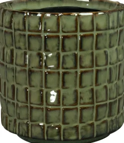 TS bloempot Stian groen D 10 H 11 cm
