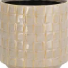 TS bloempot Stian groen / roze D 10 H 11 cm