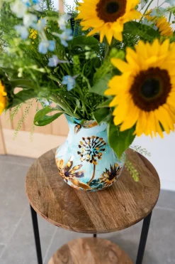 TS Designed by Lammie vaas fresia blauw / goud D 20 H 24 cm