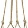 TS plantenhanger Macramé bruin H 70 cm