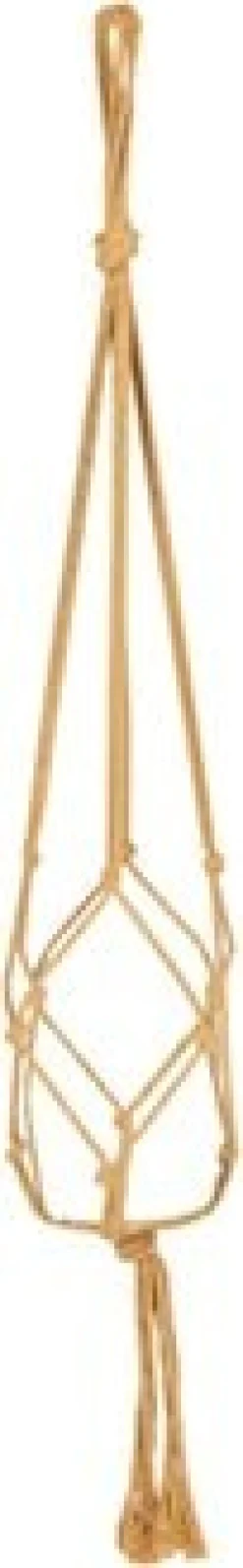 TS plantenhanger macramé geel H 90 cm