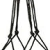 TS plantenhanger macramé zwart H 70 cm