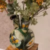 TS tulpenvaas Bee groen / goud / beige D 24 H 37 cm
