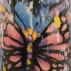 TS vaas Streetart blauw D 20 H 29 cm