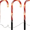 Tuinsteker zuurstok met verlichting 38 cm 5 stuks