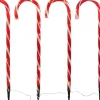 Tuinsteker zuurstok met verlichting 76 cm 4 stuks