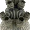 Tulpenvaas grijs D 30 H 42 cm