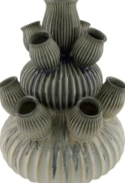 Tulpenvaas grijs D 30 H 42 cm