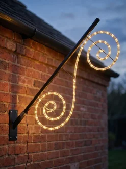 Twinkle Pole vlaggenstokverlichting Double Twister met verlichting 40 x 110 cm