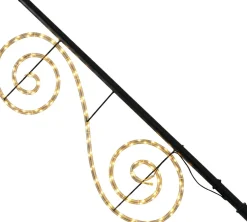 Twinkle Pole vlaggenstokverlichting Double Twister met verlichting 40 x 110 cm