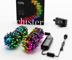 Twinkly clusterverlichting met app met 400 LED lampjes gekleurd 6 m