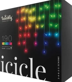 Twinkly ijspegelverlichting met app met 190 LED lampjes gekleurd 5 m