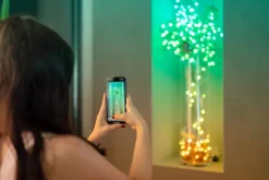 Twinkly kerstverlichting met app Candies ster groen met 200 lampjes gekleurd 12 m
