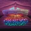 Twinkly miniverlichting Dots appgestuurd zwart met 400 lampjes gekleurd 20 m