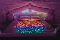 Twinkly miniverlichting Dots appgestuurd zwart met 400 lampjes gekleurd 20 m